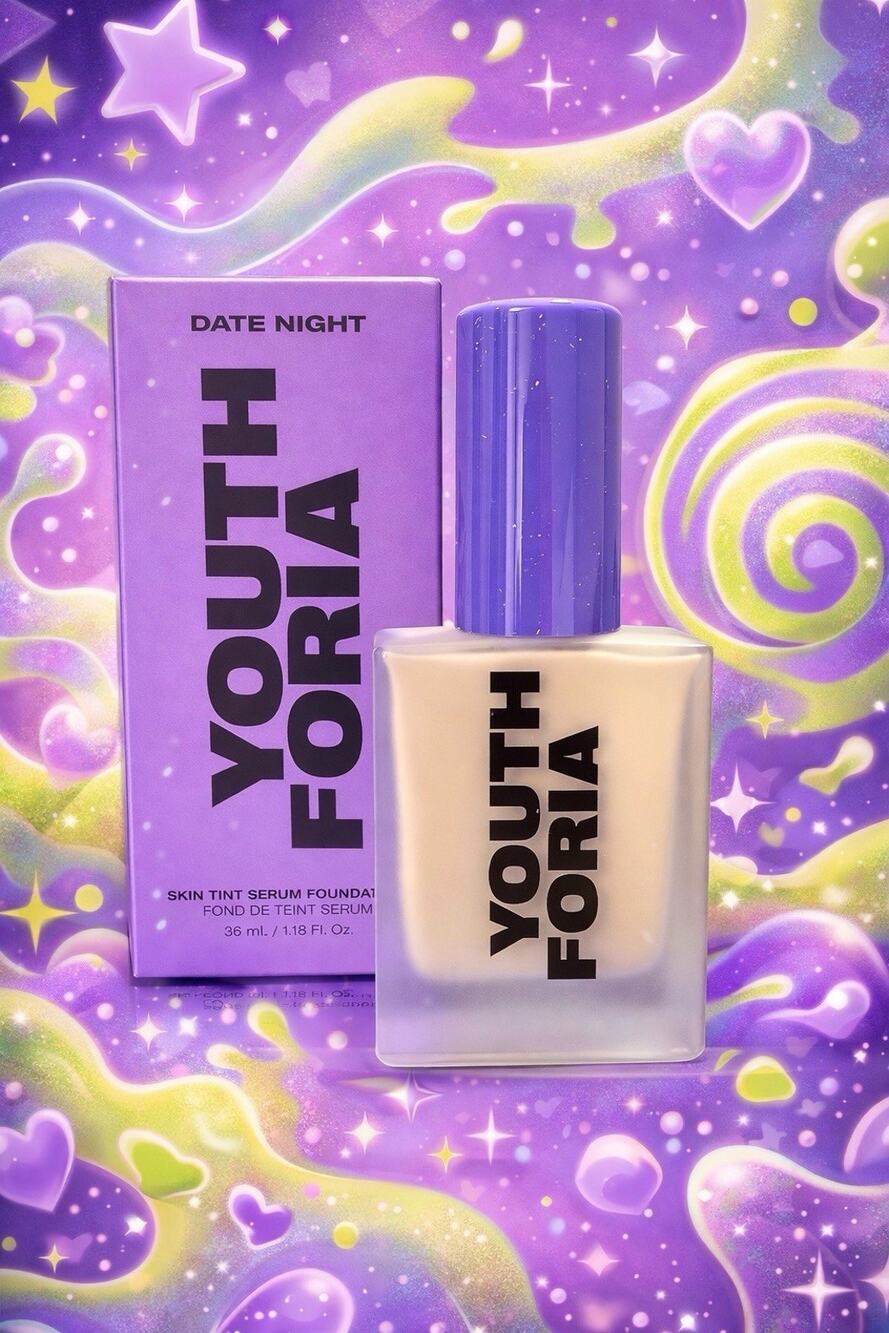 Youthforia Date Night Skin Tint Serum Foundation 110 Fair Neutral Dewy